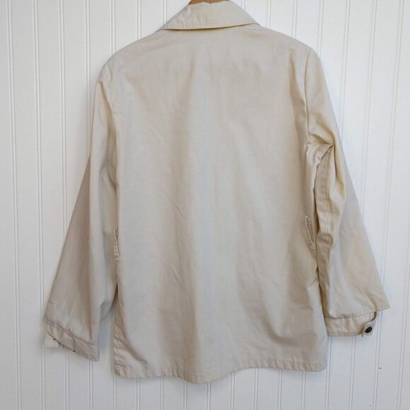 Vintage 70's Safari Explorer Jacket Top Size S M Khaki Warwick Long Sleeve - Picture 10 of 11